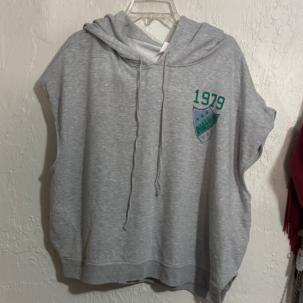 Anthropologie Daily Practice Team Spirit Sweatshirt Size L - Picture 4 of 6